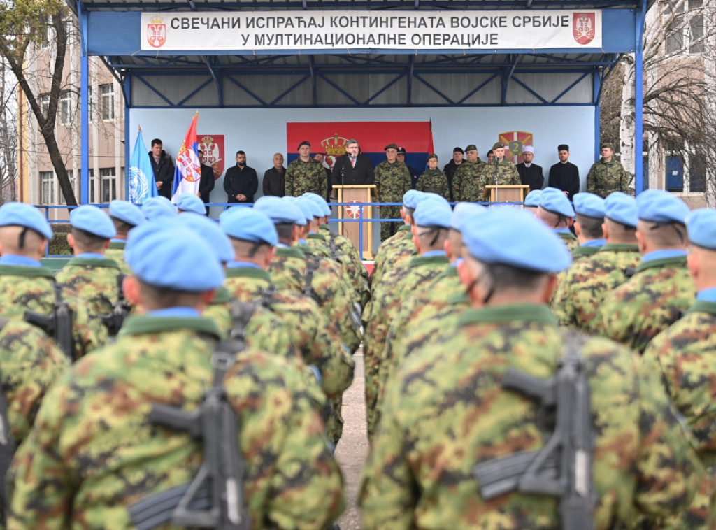 Kontingent Vojske Srbije ispraćen u Liban u mirovnu misiju Ujedinjenih nacija