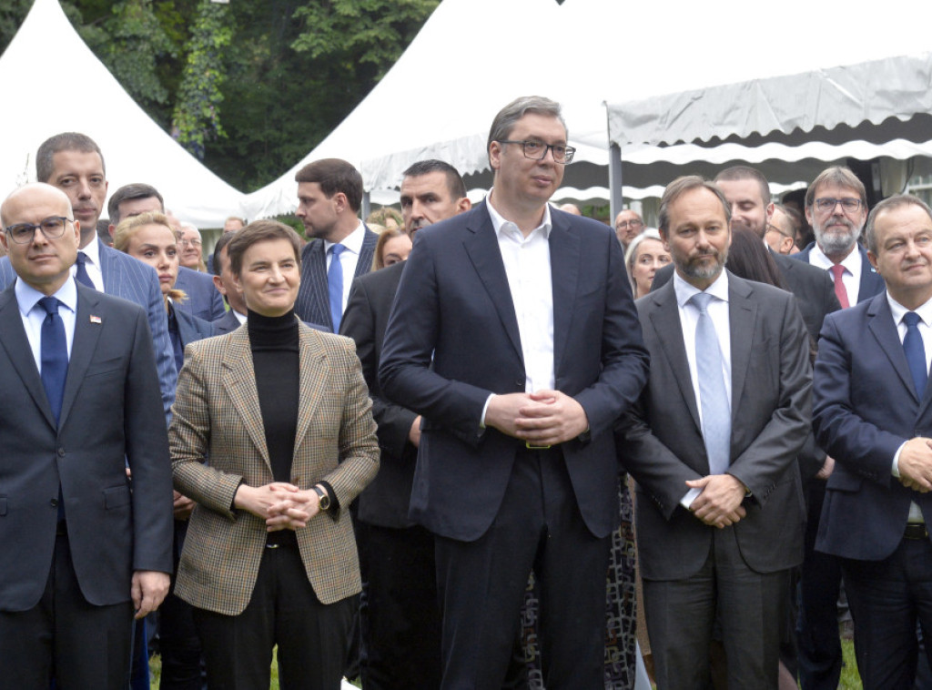 Svečanost povodom Dana Evrope, prisustvuju Aleksandar Vučić i Emanuele Žiofre