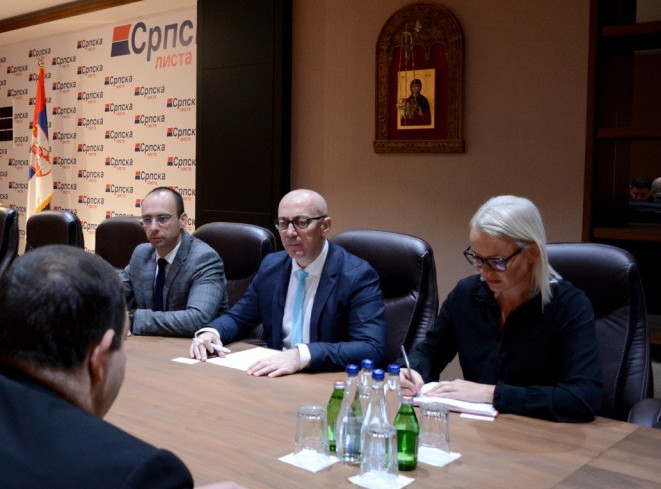 Srpska lista representatives meet with Chollet, Escobar and Hovenier