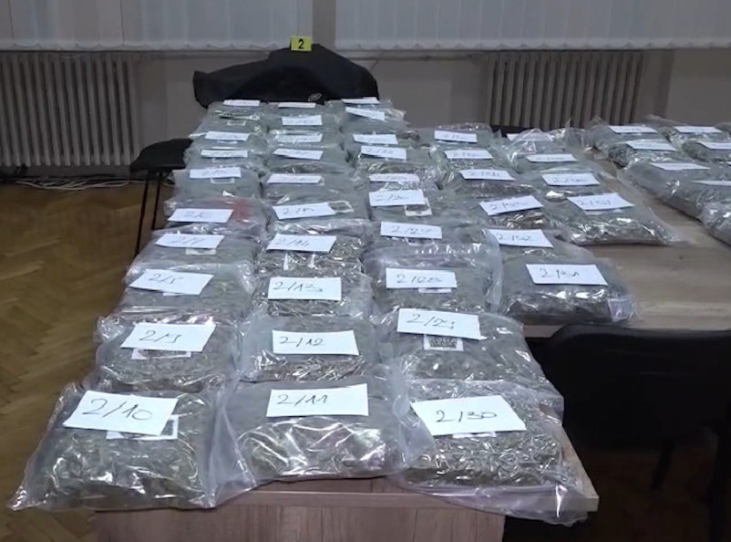 Policija zaplenila više od 44 kilograma marihuane i uhapsila osumnjičenog