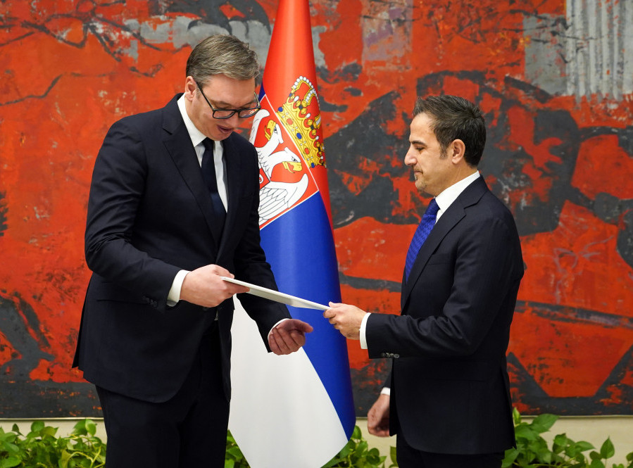 Vucic receives credentials of ambassadors of Holy See, Syria and Greece