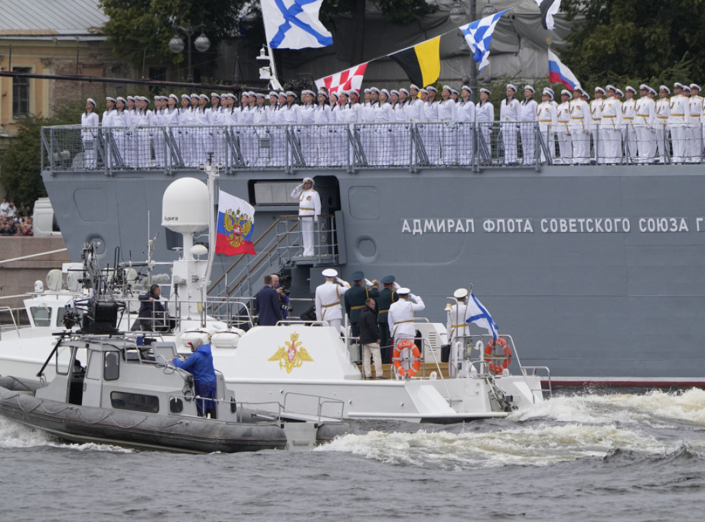 Putin prisustvovao ceremoniji uvođenja u borbenu službu fregate Admiral Gorškov