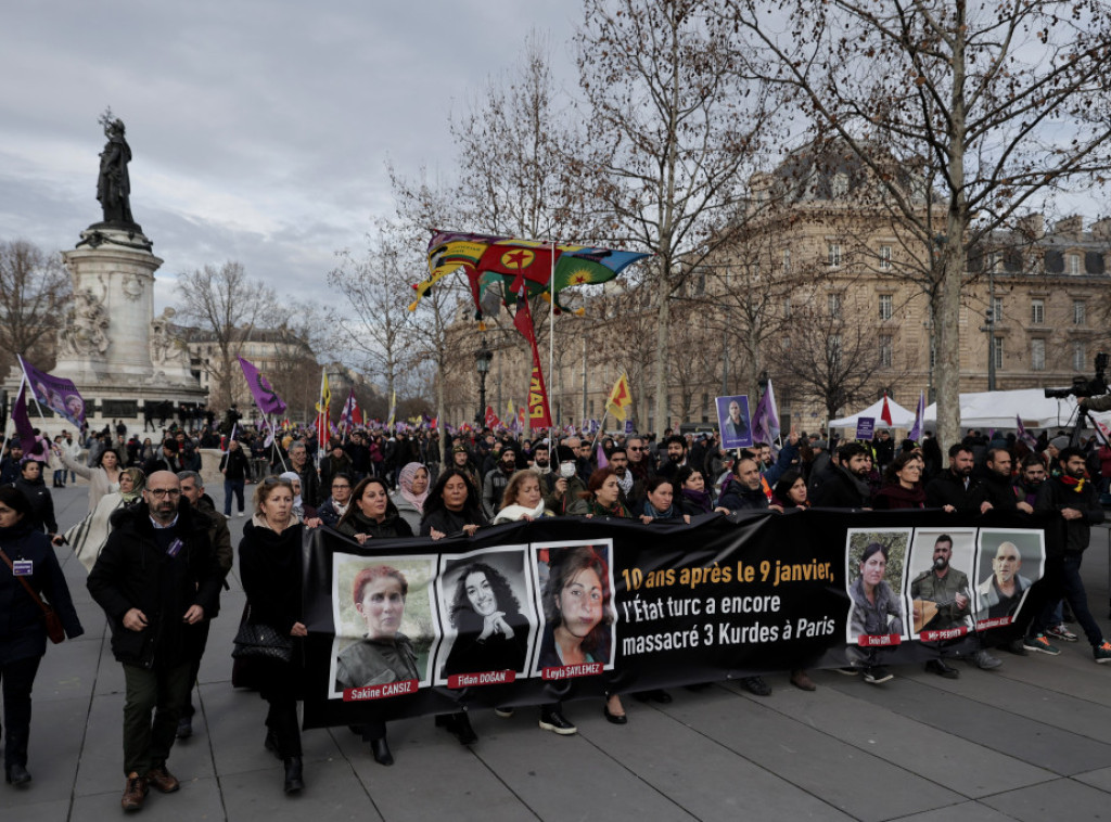 Hiljade Kurda protestovalo u Parizu na godišnjicu ubistva aktivistkinja