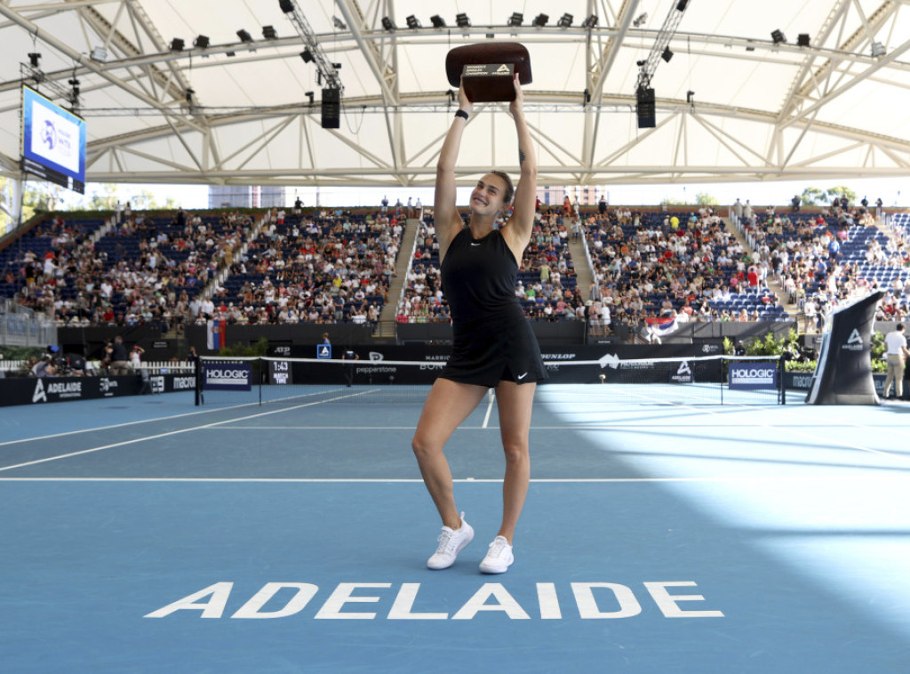 Beloruskinja Arjana Sabalenka pobedila na turniru u Adelejdu