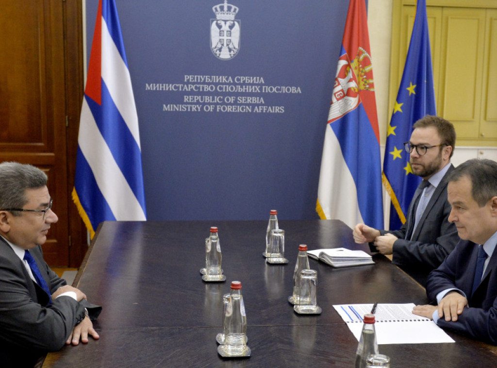 Ministar Dačić primio u oproštajnu posetu ambasadora Kube