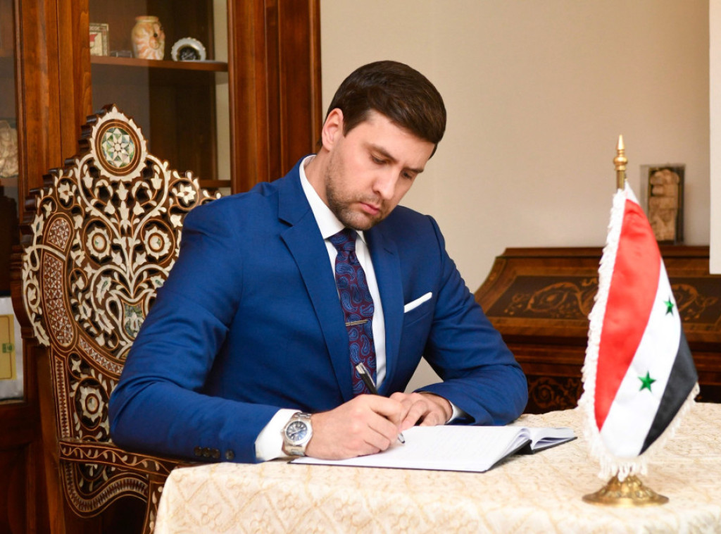 Đerlek se upisao u knjigu žalosti u Ambasadi Sirije