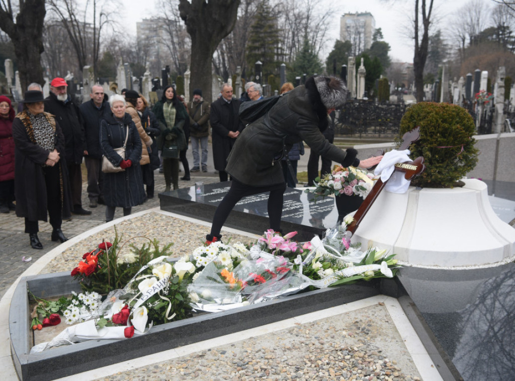 Glumica Branka Veselinović sahranjena je danas u Aleji zaslužnih građana na Novom groblju