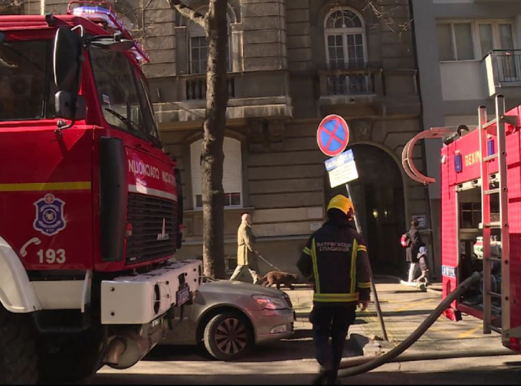 Požar u kući na Vračaru, zatvorena Lamartinova ulica