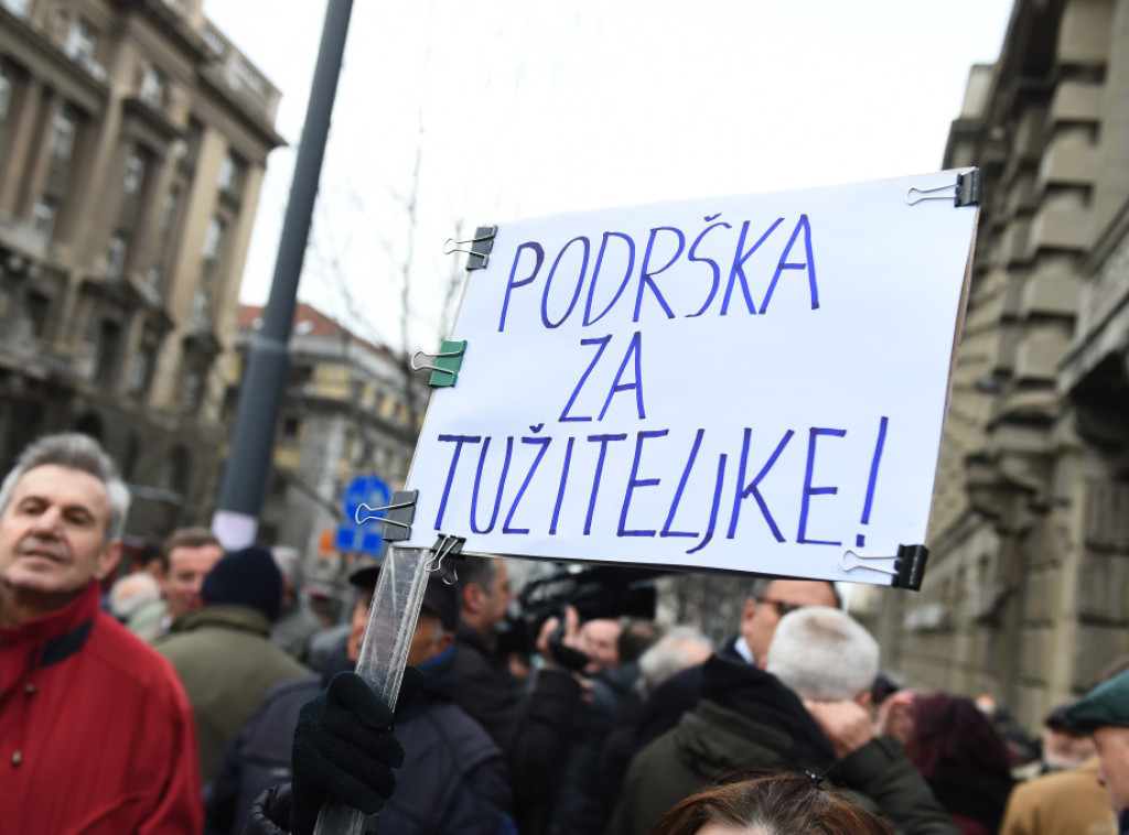 Održan skup podrške tužiteljkama u Beogradu