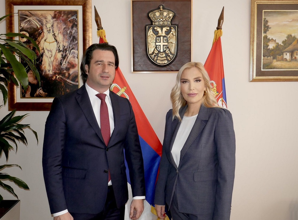 Maja Popović i Marko Kovač razgovarali o saradnji ministarstava pravde Srbije i Crne Gore