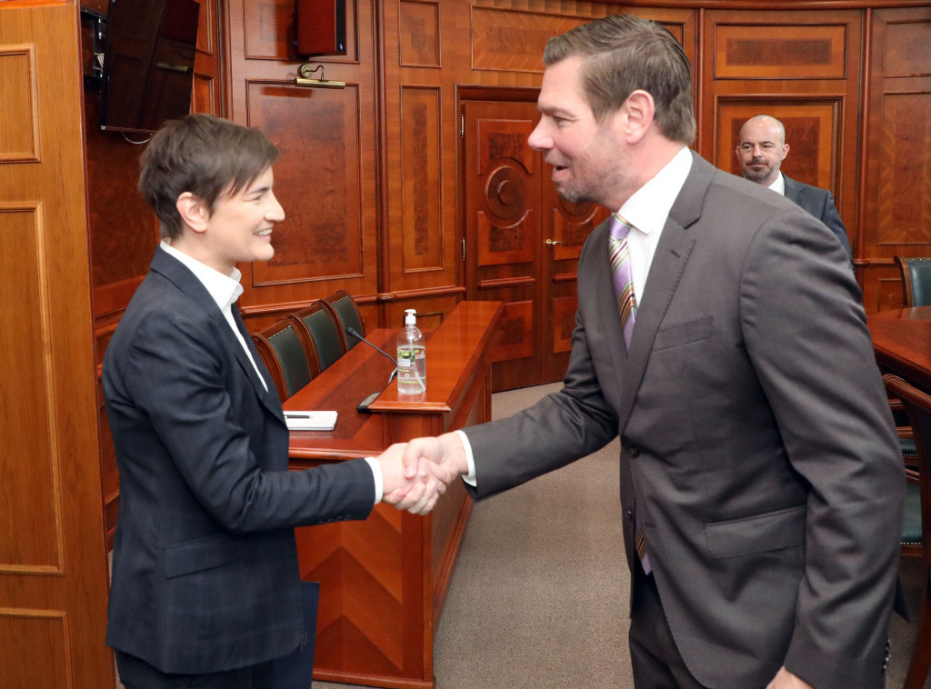 Brnabic receives US Congressman Swalwell