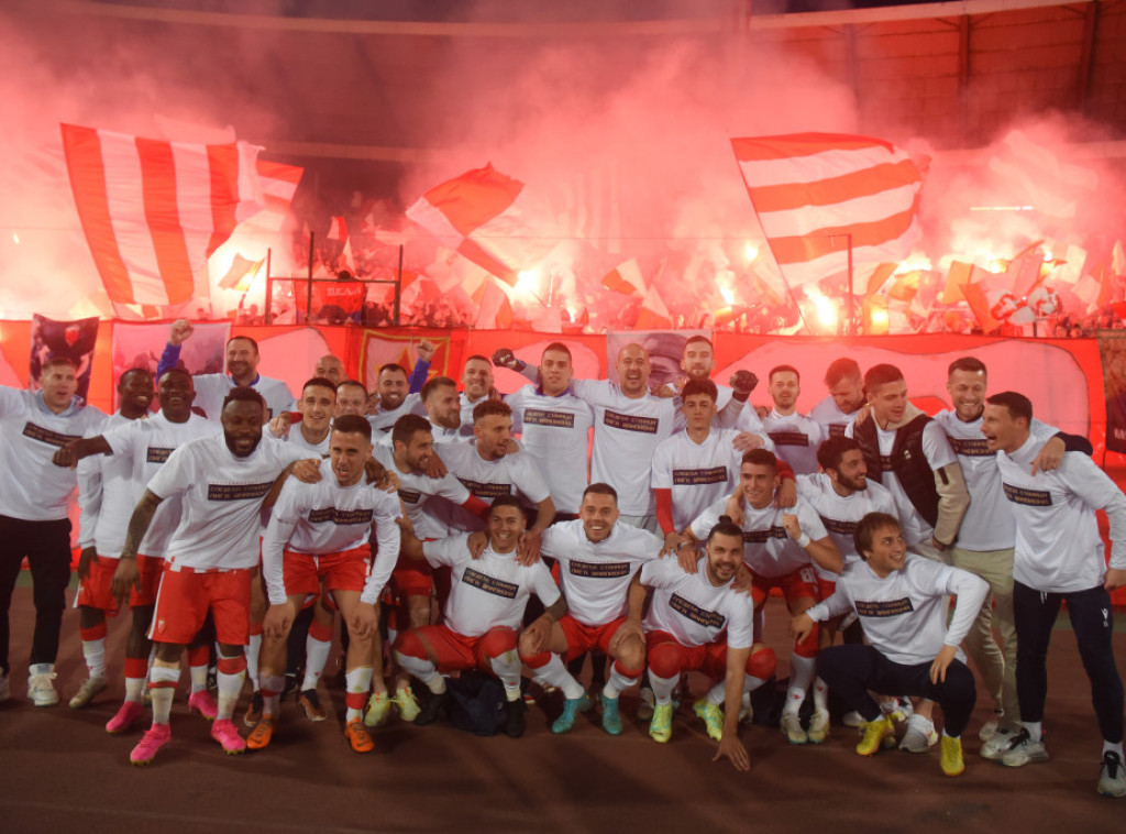 Fudbaleri Crvene zvezde pobedili TSC i osvojili 34. šampionsku titulu