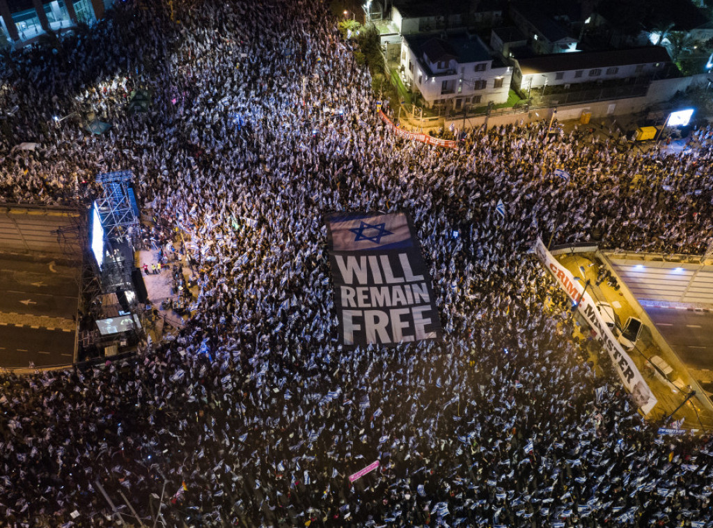 Izrael: Desetine hiljada građana učestvovalo na protestima protiv reforme sudstva