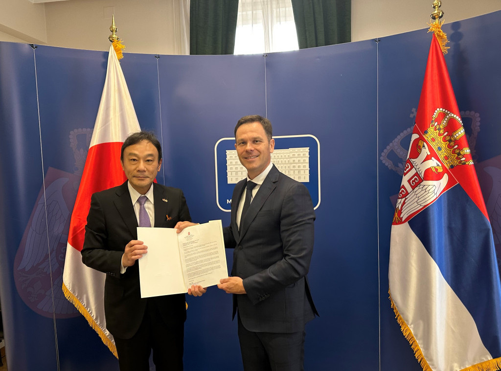 Siniša Mali uručio japanskom ambasadoru Pismo o namerama za finansiranje Bistrice