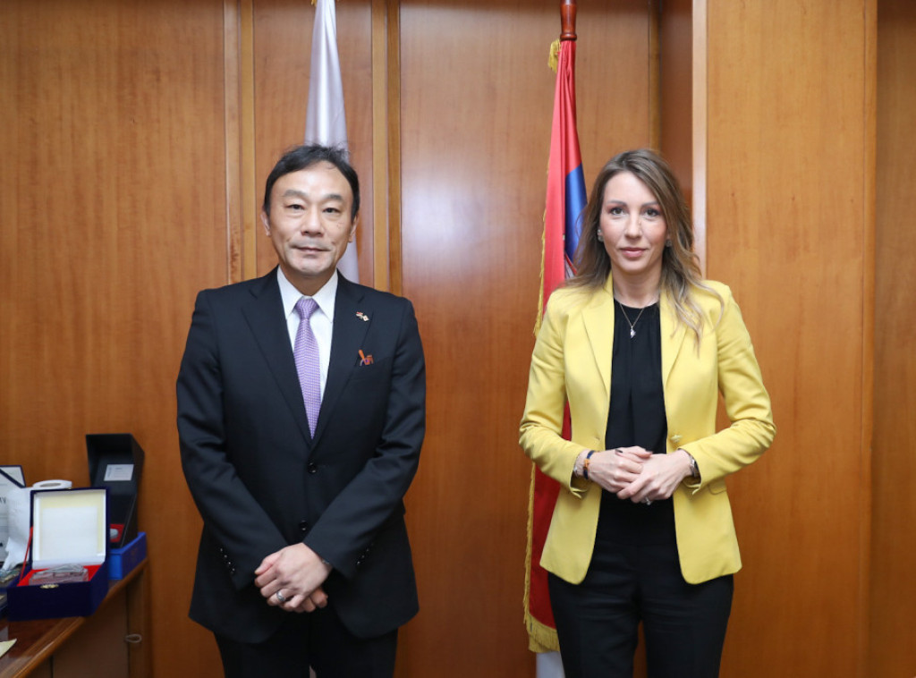 Ministarka Đedović primila u oproštajnu posetu ambasadora Japana