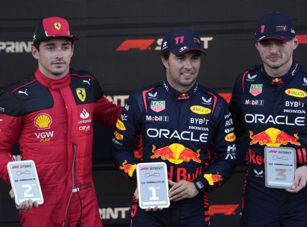 Formula 1: Serhio Perez pobedio u sprintu na stazi u Bakuu