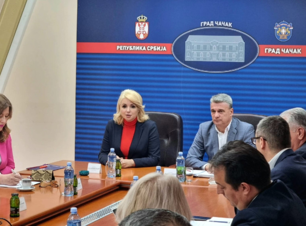 Darija Kisić u Čačku; Predstavljen projekat iz oblasti populacione politike