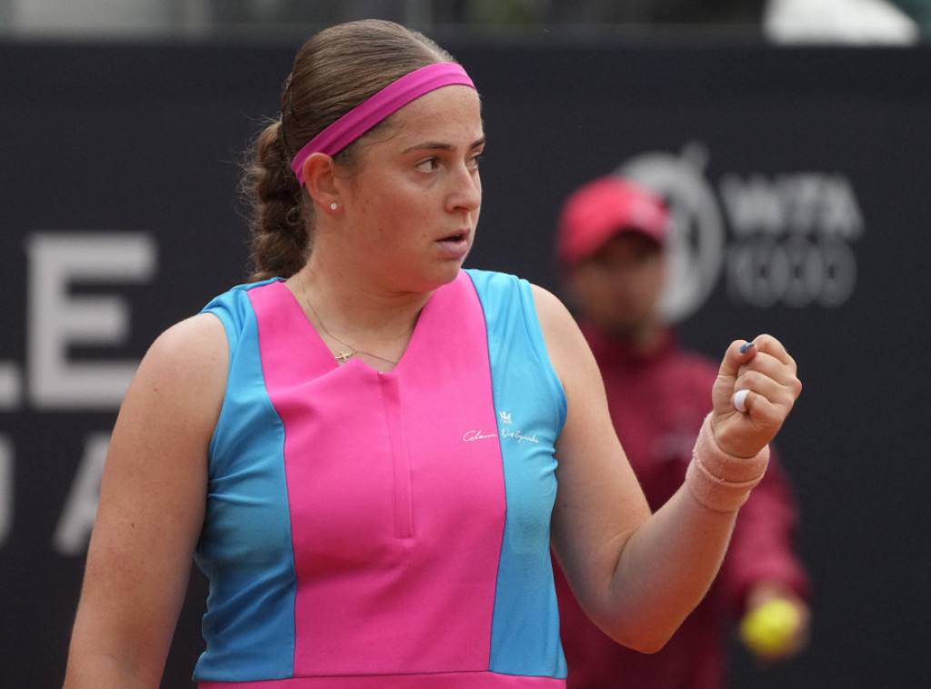 Letonska teniserka Jelena Ostapenko plasirala se u polufinale WTA turnira u Rimu