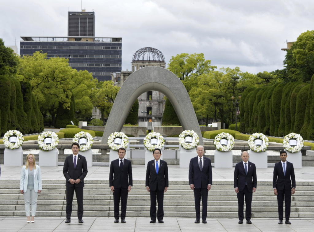 Hirošima: Lideri G7 položili vence, samitu će prisustvovati i Zelenski