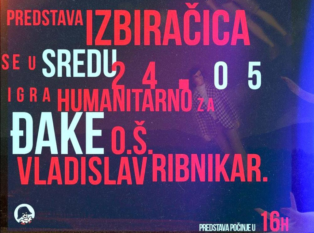 Humanitarno izvođenje predstave „Izbiračica” u pozorištu Dadov