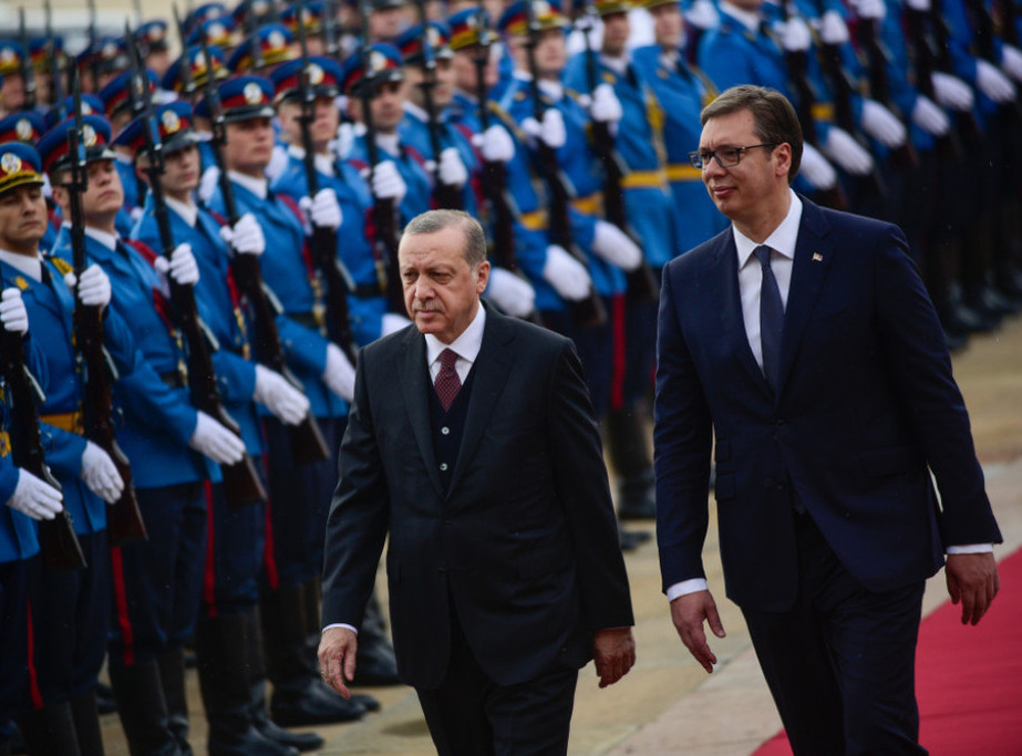 Erdogan danas stiže u dvodnevnu posetu Srbiji, domaćin će mu biti predsednik Vučić