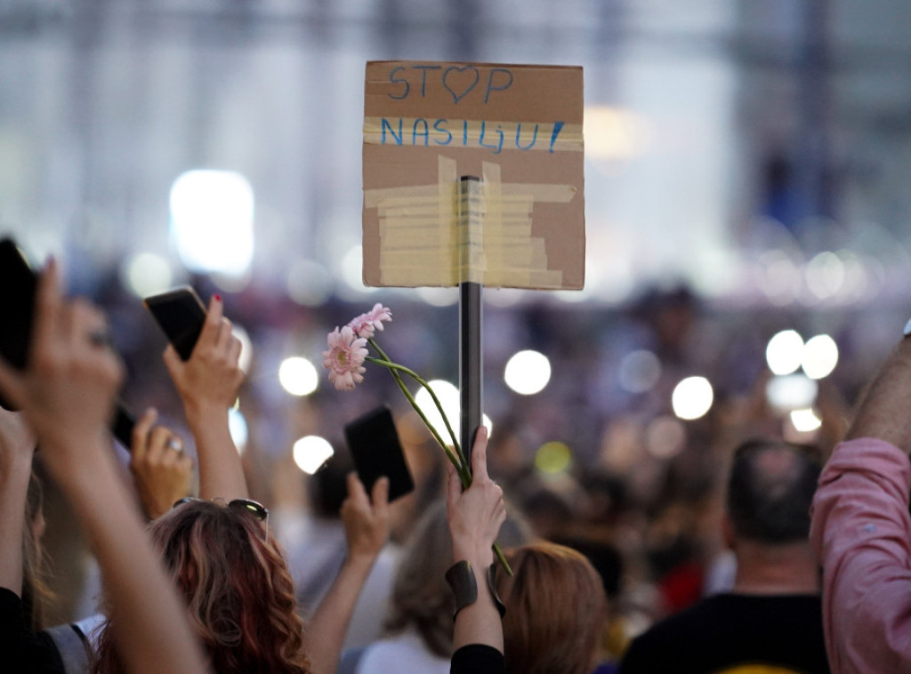 Održan peti opozicioni protest "Srbija protiv nasilja"