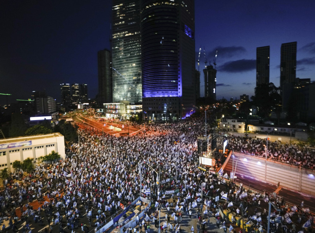 Novi protesti u Izraelu, samo u Tel Avivu izašlo 95.000 ljudi na ulice