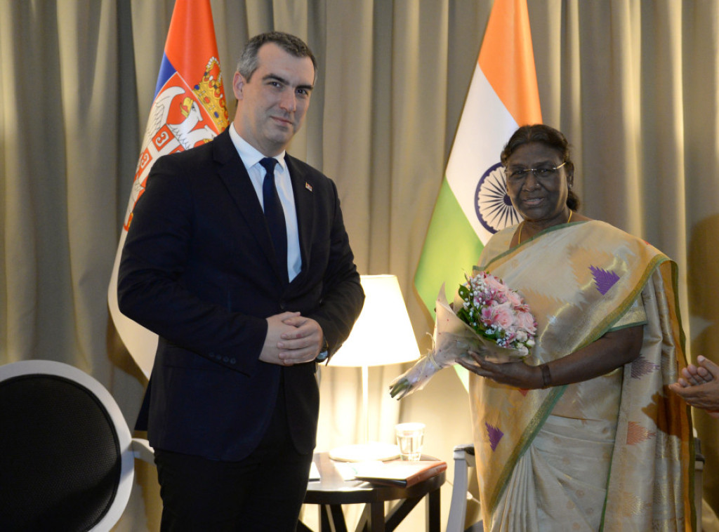 Orlić i predsednica Indije u razgovoru potvrdili prijateljske veze dve zemlje i dva naroda