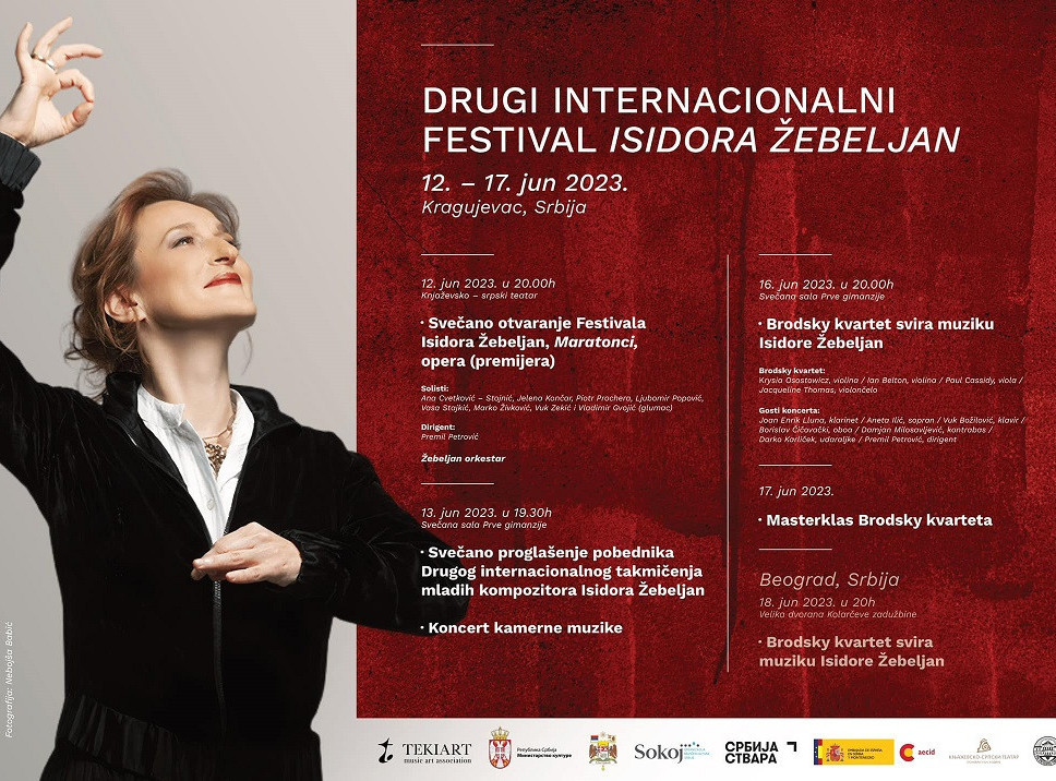 Internacionalni festival "Isidora Žebeljan" biće otvoren večeras i trajaće do 17. juna u Kragujevcu