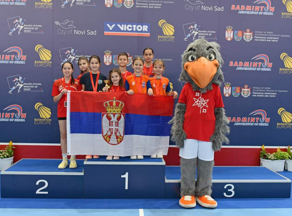 Mladi majstori badmintona doneli Srbiji šest medalja na turniru u Novom Sadu