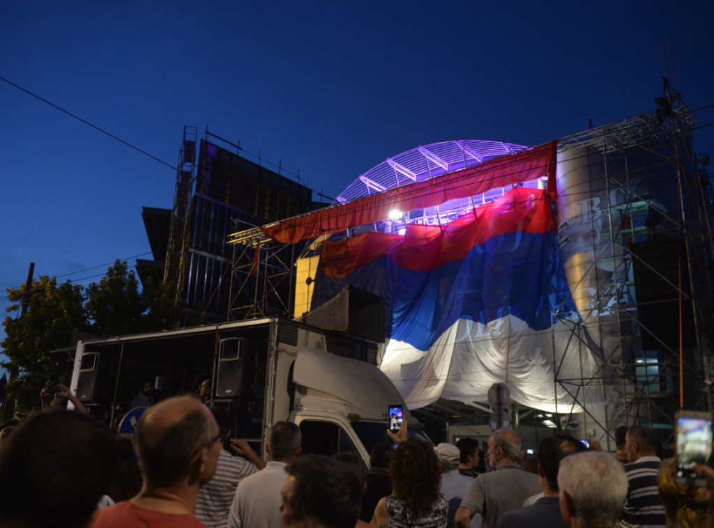 Kod zgrade Pinka završen deveti protest dela opozicije