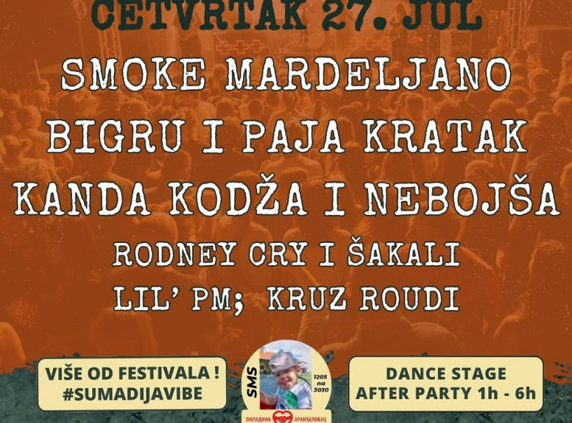 Muzički festival "Roll and Blues Fest" biće održan od 26. do 30. jula u Aranđlovcu