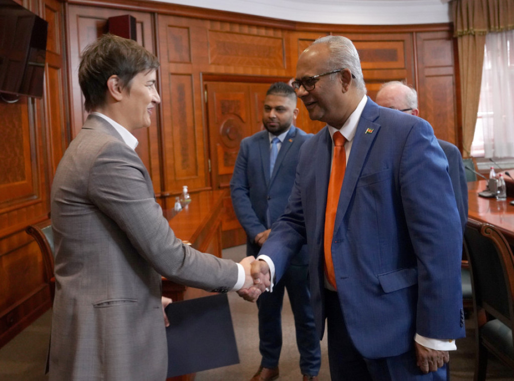 Brnabic: Serbia to boost cooperation with Suriname in all fields