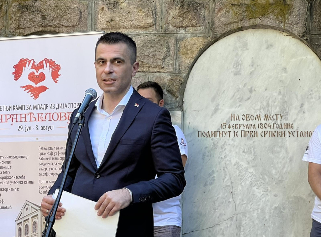 Đorđe Milićević otvorio letnji kamp u Orašcu za mlade iz dijaspore