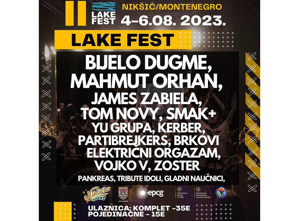 Festival "Lake Fest" biće održan u Nikšiću od 4. do 6. avgusta