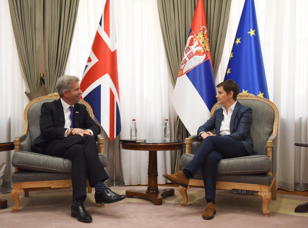 Brnabić razgovarala sa novoimenovanim britanskim ambasadorom Fergusonom