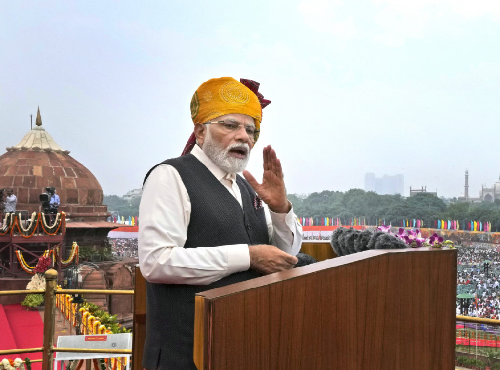 Indijski premijer Modi izjavio na proslavi Dana nezavisnosti da se mir vraća u Manipur