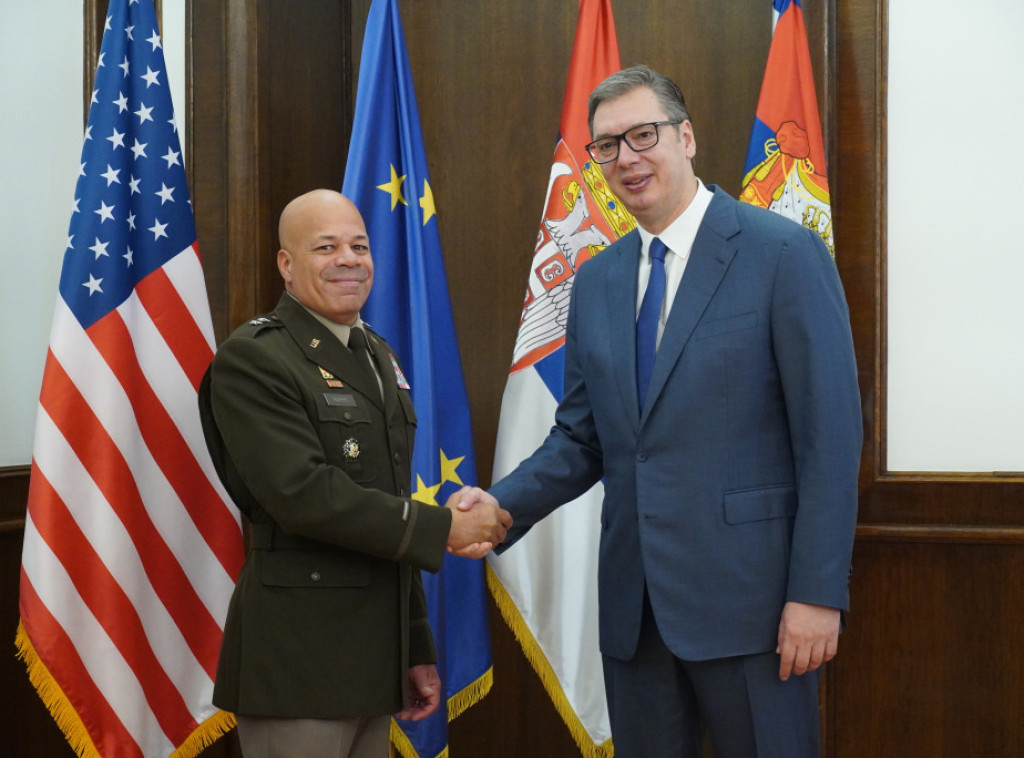 Vucic meets with Ohio National Guard commander