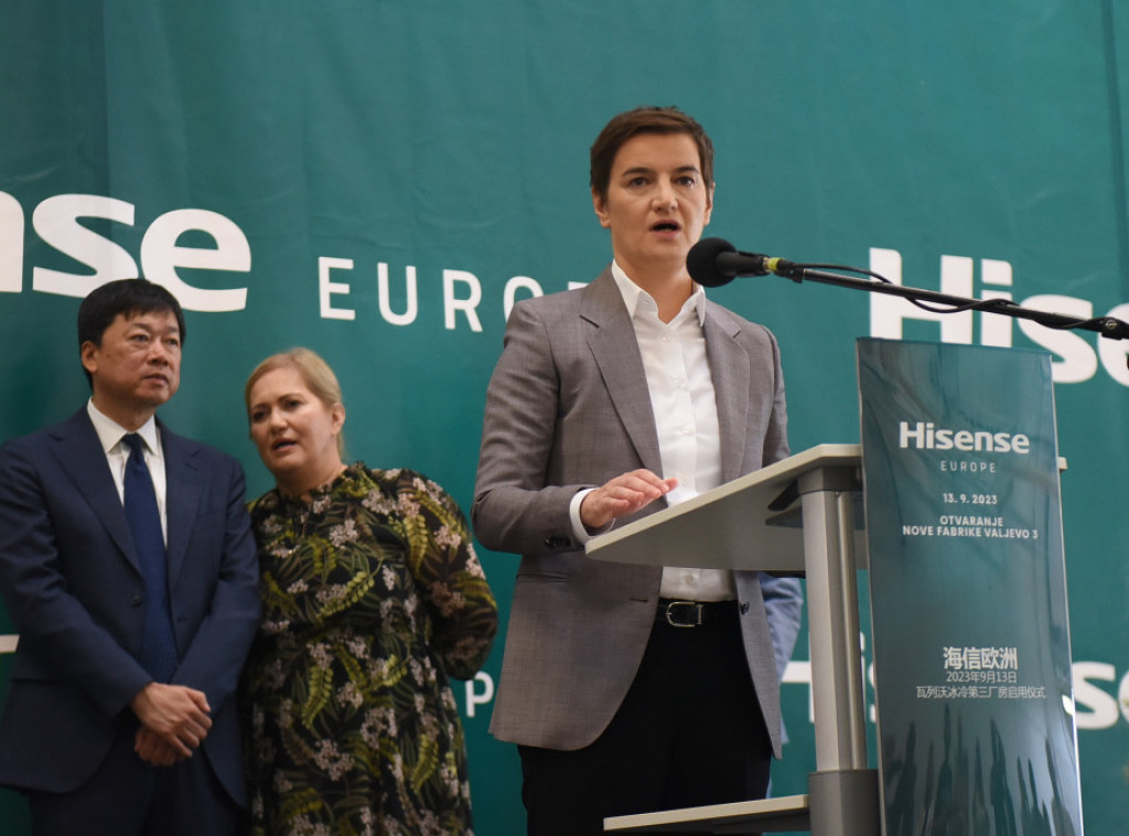 Ana Brnabić otvorila je treću fabriku "Hisense Europe" u Valjevu, otvara se još 1.020 novih radnih mesta