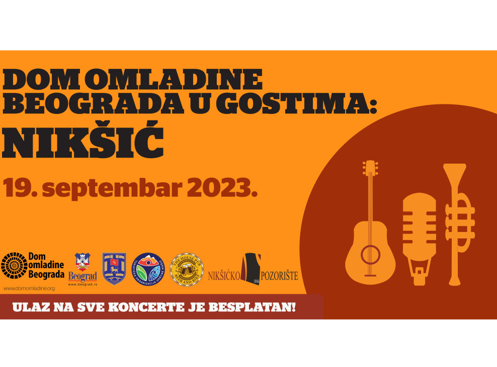 DOB poklanja tri muzička programa 19. septembra u Nikšiću