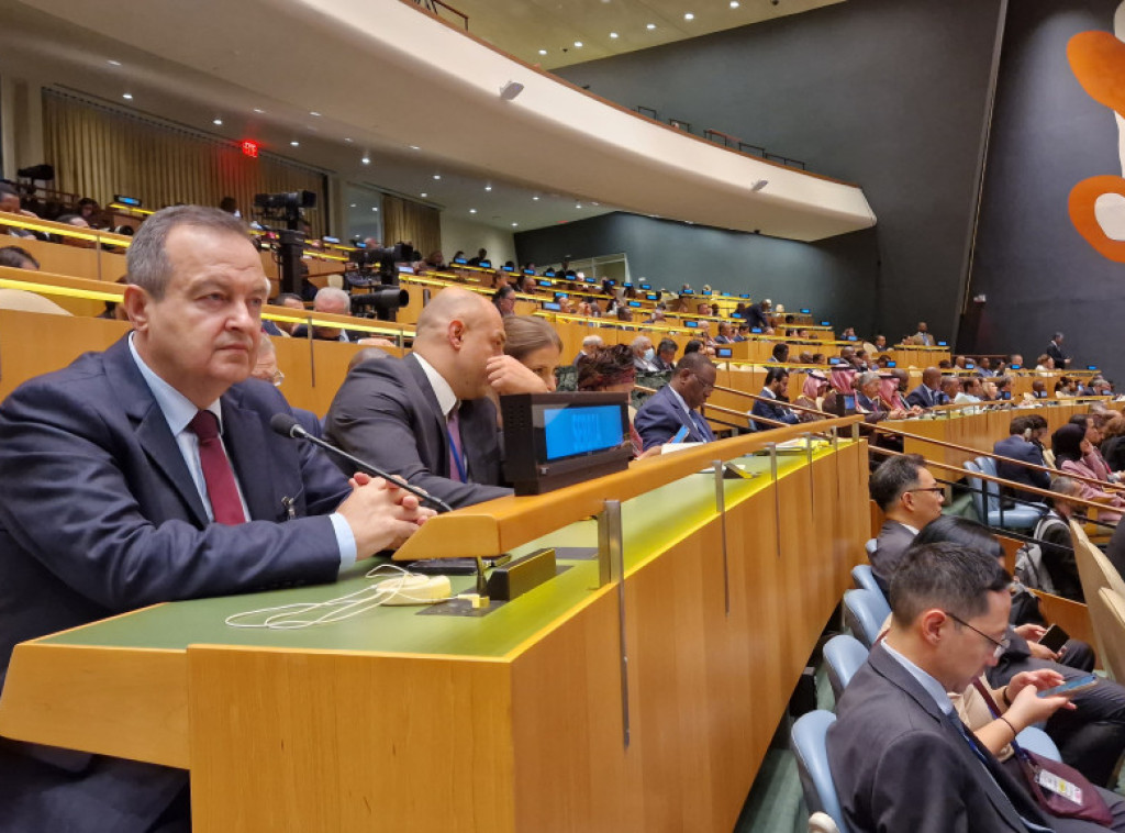 Dacic holds several meetings in New York, attends sustainable development summit