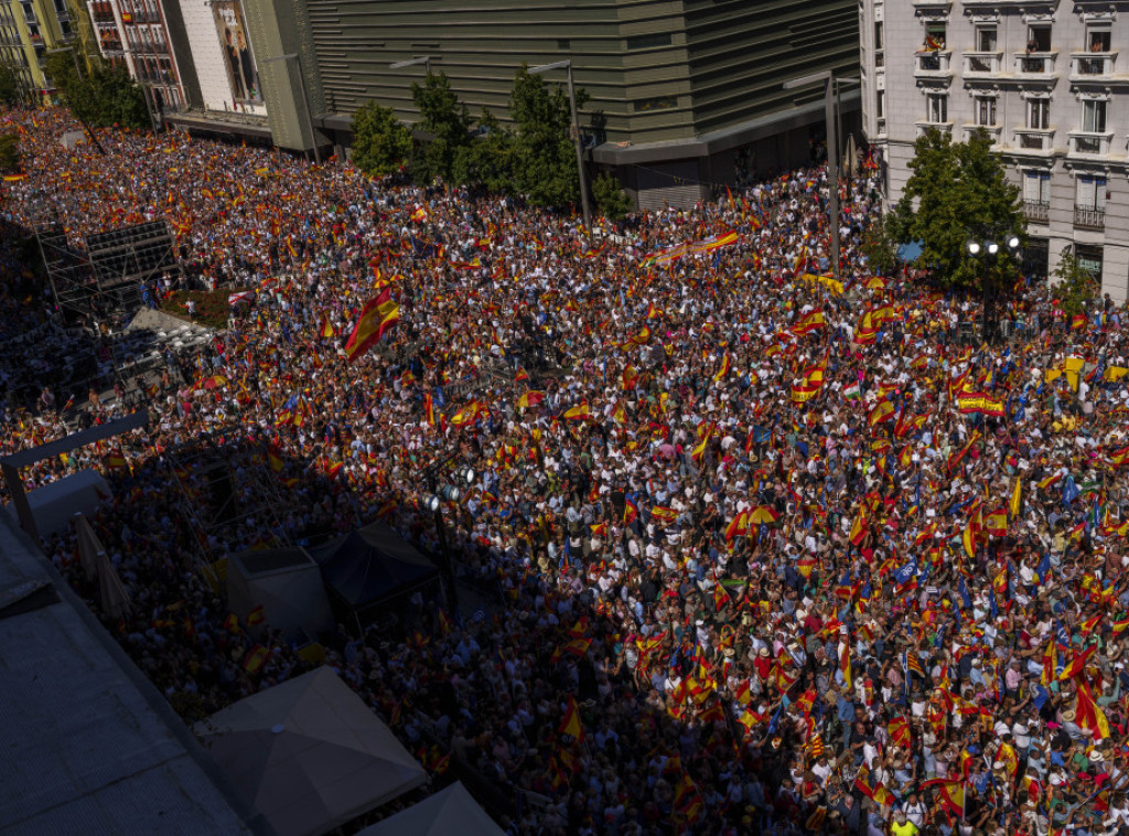 Protest u Madridu protiv plana za amnestiju katalonskih separatista