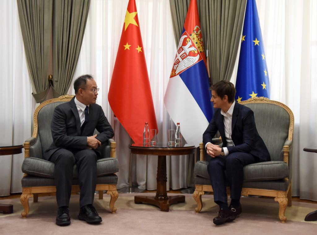 Brnabic receives new Chinese ambassador