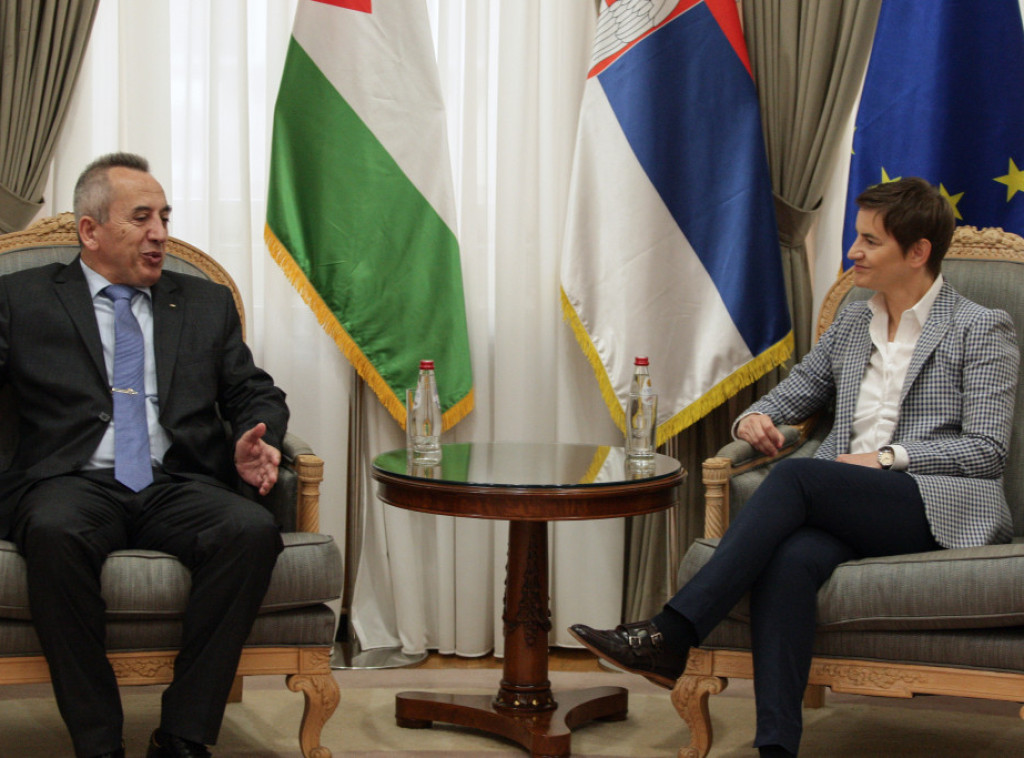 Ana Brnabić sastala se sa ambasadorom Palestine Al Namurom