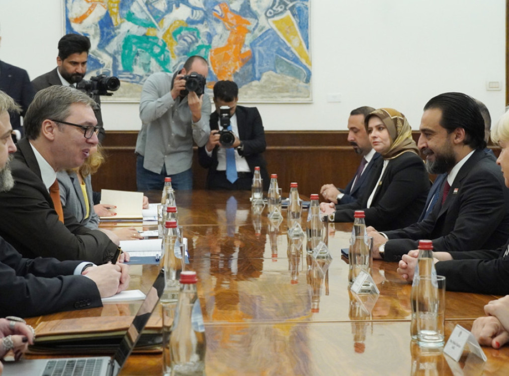 Vucic receives Iraqi parliament speaker