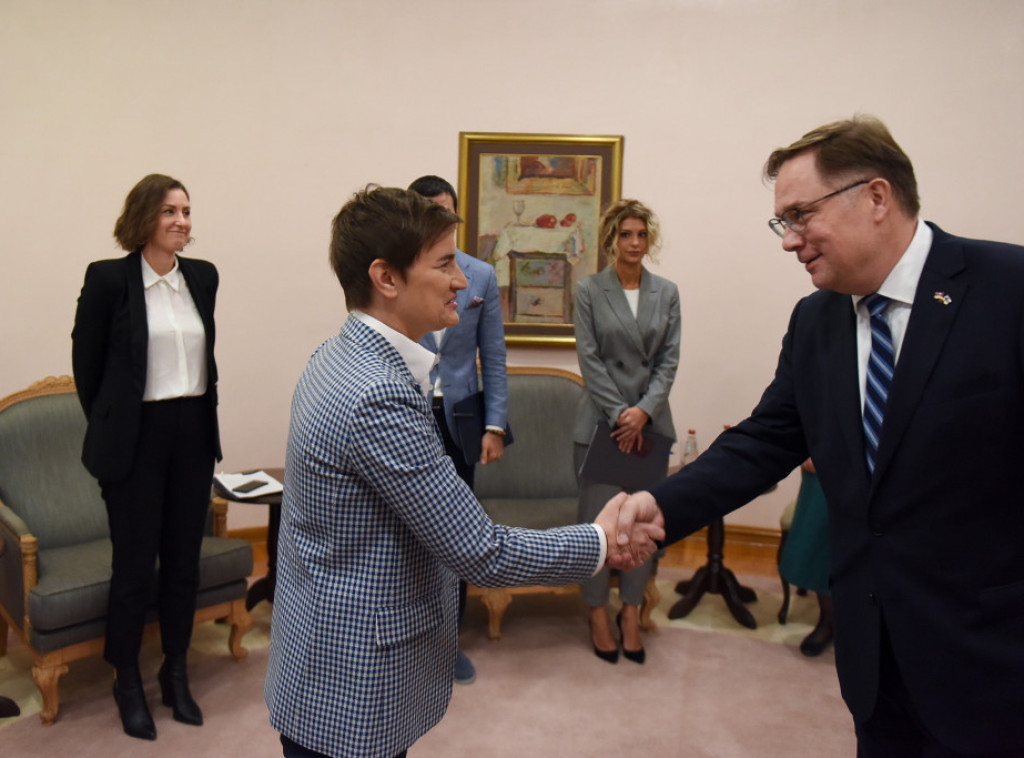 Brnabic meets with new Finnish ambassador