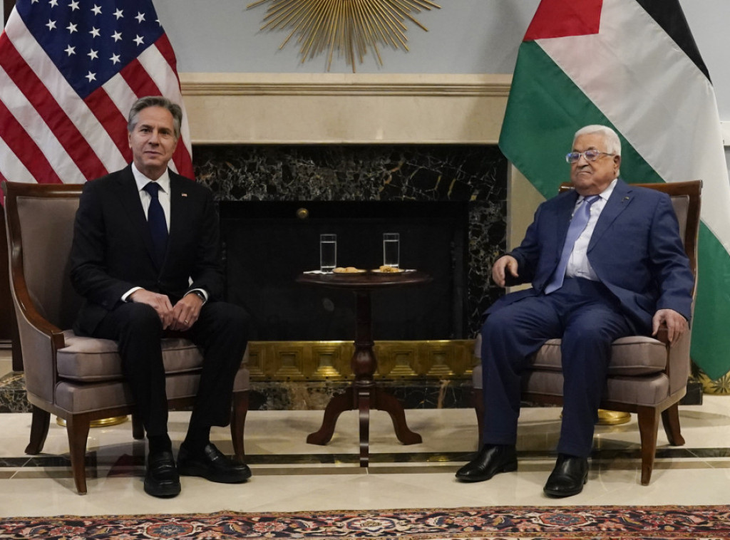 Entoni Blinken sastao se sa palestinskim predsednikom Mahmudom Abasom u Jordanu