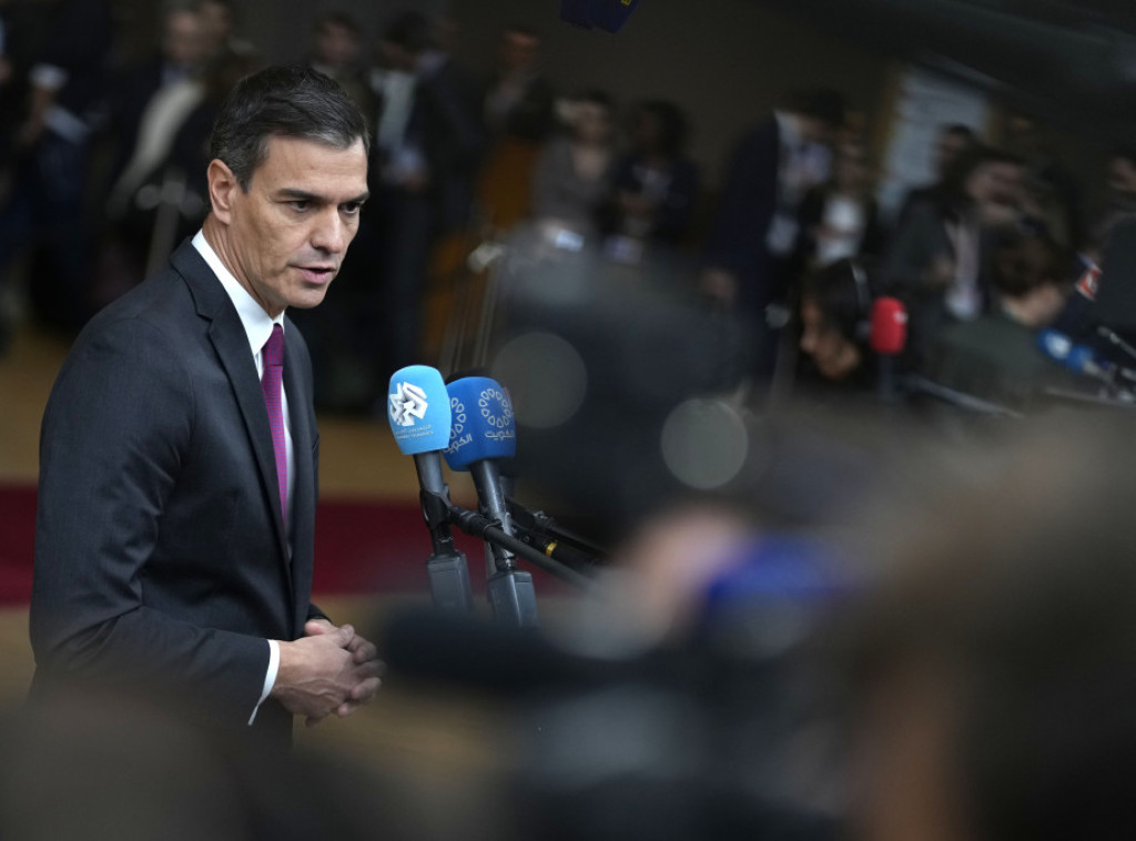 Sančez: Savet EU prihvatio predlog Španije za mirovnu konferenciju za Gazu
