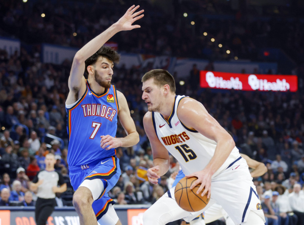 Nikola Jokić vodio Denver do ubedljive pobede nad Oklahomom