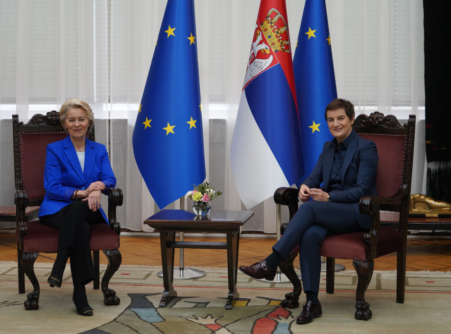 Von der Leyen, Brnabic discuss EU growth plan, reforms